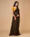 Picture of Lovely Georgette & Silk Dark Olive Green Saree