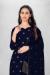 Picture of Georgette Midnight Blue Straight Cut Salwar Kameez