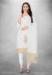 Picture of Ravishing Georgette White Straight Cut Salwar Kameez