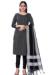 Picture of Shapely Cotton Black Straight Cut Salwar Kameez