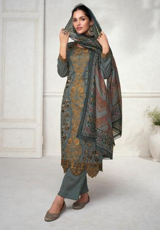 Picture of Taking Silk Dim Gray Readymade Salwar Kameez