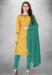 Picture of Beauteous Cotton Golden Rod Straight Cut Salwar Kameez