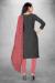 Picture of Pleasing Cotton Dim Gray Straight Cut Salwar Kameez