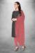 Picture of Pleasing Cotton Dim Gray Straight Cut Salwar Kameez