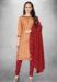 Picture of Marvelous Cotton Indian Red Straight Cut Salwar Kameez