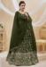 Picture of Classy Georgette Dark Olive Green Lehenga Choli