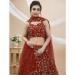 Picture of Well Formed Georgette Maroon Lehenga Choli