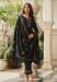 Picture of Chiffon Dark Olive Green Straight Cut Salwar Kameez