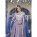 Picture of Georgette & Silk Light Slate Grey Readymade Gown