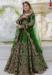 Picture of Sublime Chiffon Forest Green Lehenga Choli