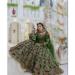 Picture of Sublime Chiffon Forest Green Lehenga Choli