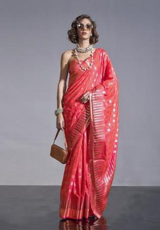 Picture of Elegant Silk Crimson Saree