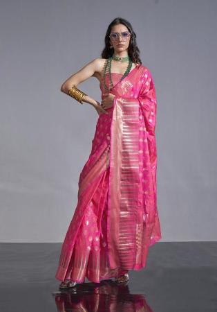 Picture of Magnificent Silk Crimson Saree