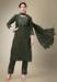 Picture of Cotton Dark Olive Green Readymade Salwar Kameez