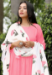 Picture of Rayon & Cotton Light Pink Readymade Salwar Kameez