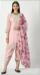 Picture of Wonderful Georgette Misty Rose Straight Cut Salwar Kameez