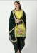 Picture of Resplendent Georgette Khaki Straight Cut Salwar Kameez