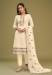 Picture of Georgette Pale Golden Rod Straight Cut Salwar Kameez