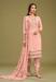 Picture of Splendid Georgette Wheat Straight Cut Salwar Kameez