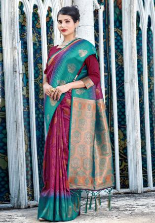 Picture of Lovely Silk Slate Grey Saree