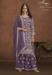 Picture of Georgette Dark Olive Green Straight Cut Salwar Kameez