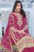 Picture of Chiffon & Silk Hot Pink Straight Cut Salwar Kameez