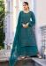 Picture of Grand Silk Teal Straight Cut Salwar Kameez