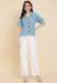 Picture of Charming Rayon Light Steel Blue Kurtis & Tunic