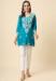 Picture of Delightful Rayon Dark Turquoise Kurtis & Tunic