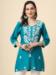 Picture of Delightful Rayon Dark Turquoise Kurtis & Tunic