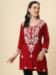 Picture of Good Looking Rayon Fire Brick Kurtis & Tunic