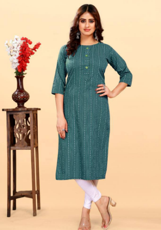 Picture of Lovely Cotton Light Slate Grey Kurtis & Tunic