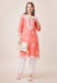 Picture of Magnificent Rayon & Cotton Salmon Kurtis And Tunic