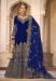 Picture of Bewitching Chiffon Navy Blue Anarkali Salwar Kameez