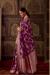 Picture of Excellent Crepe & Silk Purple Saree