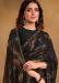 Picture of Pretty Georgette & Satin & Silk Black Saree