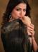 Picture of Pretty Georgette & Satin & Silk Black Saree