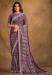 Picture of Shapely Georgette & Satin & Silk Grey Saree