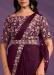 Picture of Classy Crepe & Satin & Silk Brown Saree