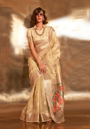 Picture of Splendid Georgette Beige Saree