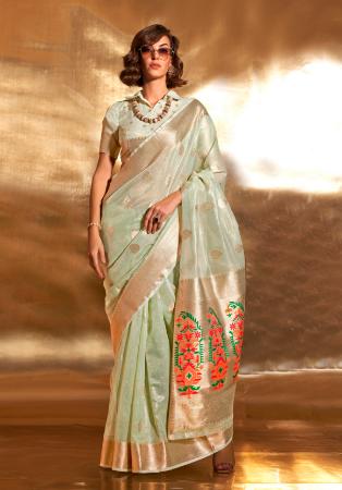 Picture of Exquisite Georgette Dark Khaki Saree