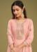 Picture of Georgette Light Pink Straight Cut Salwar Kameez