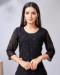 Picture of Nice Georgette Black Readymade Salwar Kameez