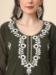 Picture of Shapely Georgette Dark Olive Green Kurtis & Tunic