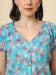 Picture of Charming Crepe Sky Blue Kurtis & Tunic