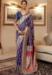 Picture of Marvelous Silk Dark Slate Blue Saree