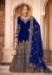 Picture of Appealing Chiffon Navy Blue Anarkali Salwar Kameez