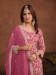 Picture of Georgette Hot Pink Straight Cut Salwar Kameez