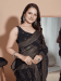 Picture of Elegant Silk Black Saree