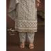 Picture of Organza Rosy Brown Straight Cut Salwar Kameez